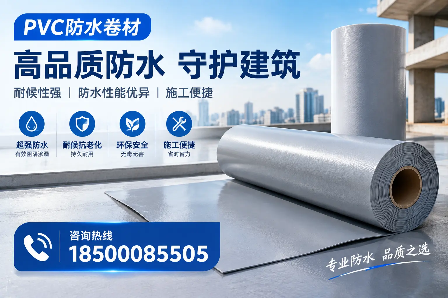 PVC防水卷材的防水效果评测，适合唐山的科学依据